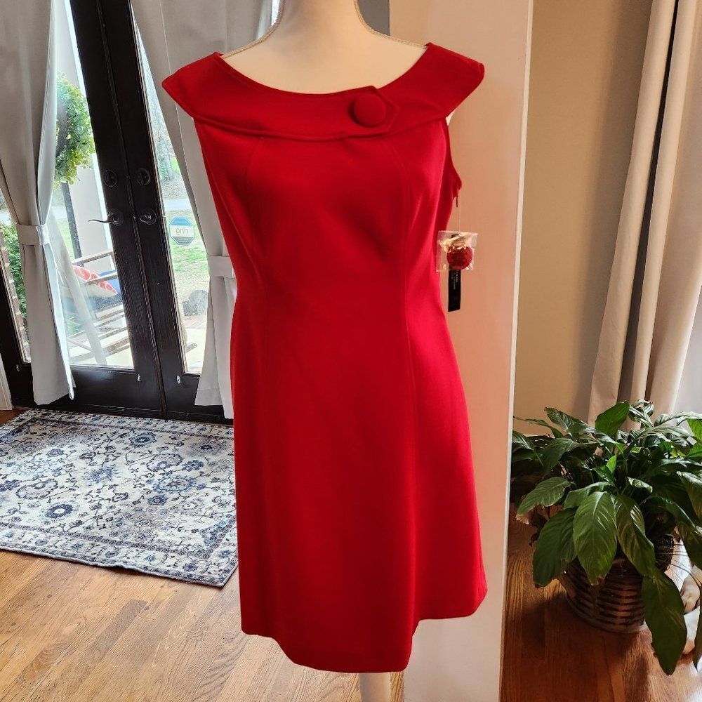 Stunning red sheath dress - NWT - Picture 1 of 15